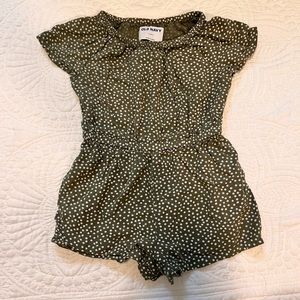 Old Navy baby romper - size 12-18 month - olive green